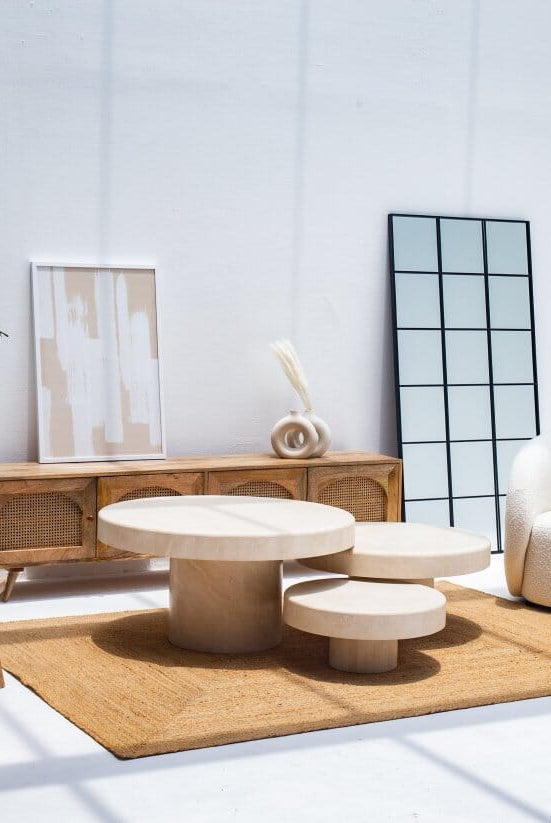 Crema Marble Round Coffee Table Coffee Tables Homekode