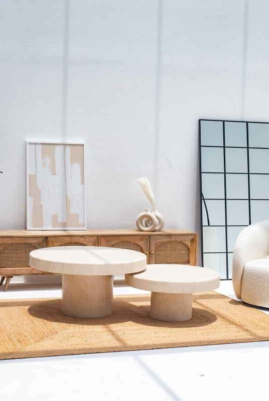 Crema Marble Round Coffee Table Coffee Tables Homekode