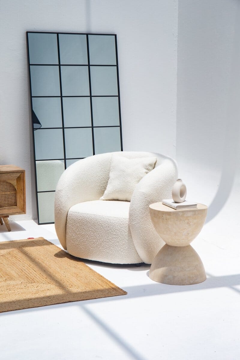 Amanti Boucle Lounge Sofa Chair Homekode