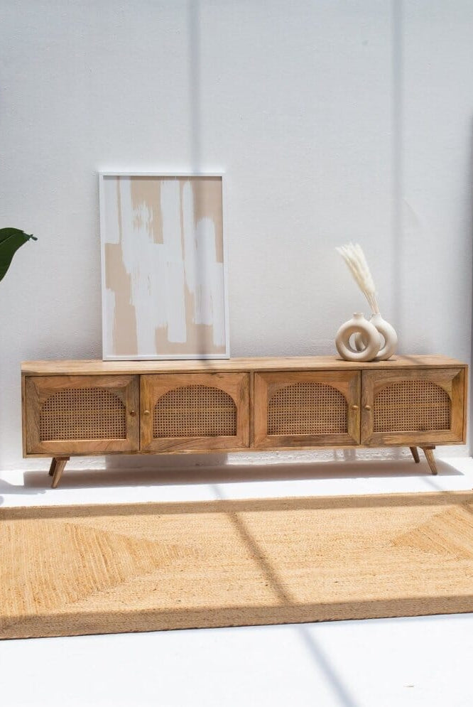 Arabella Arch Design Wooden Media Unit