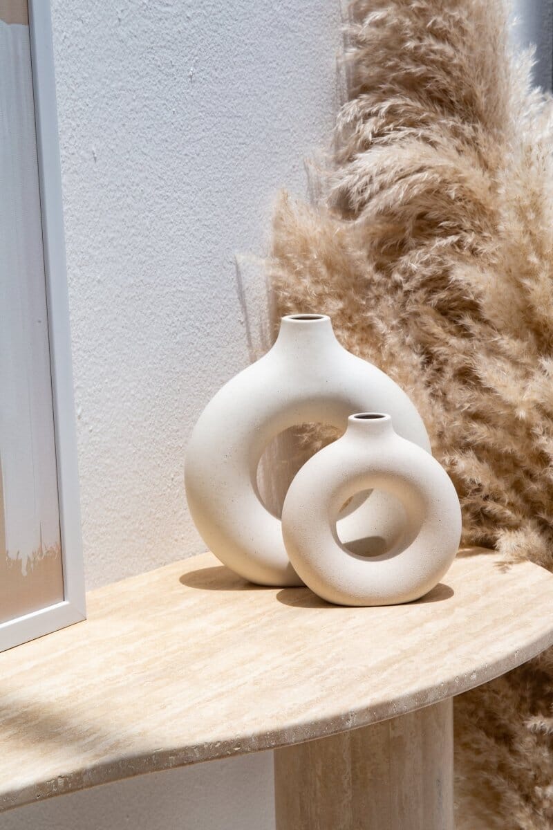 Nola Travertine Irregular Top Console Homekode