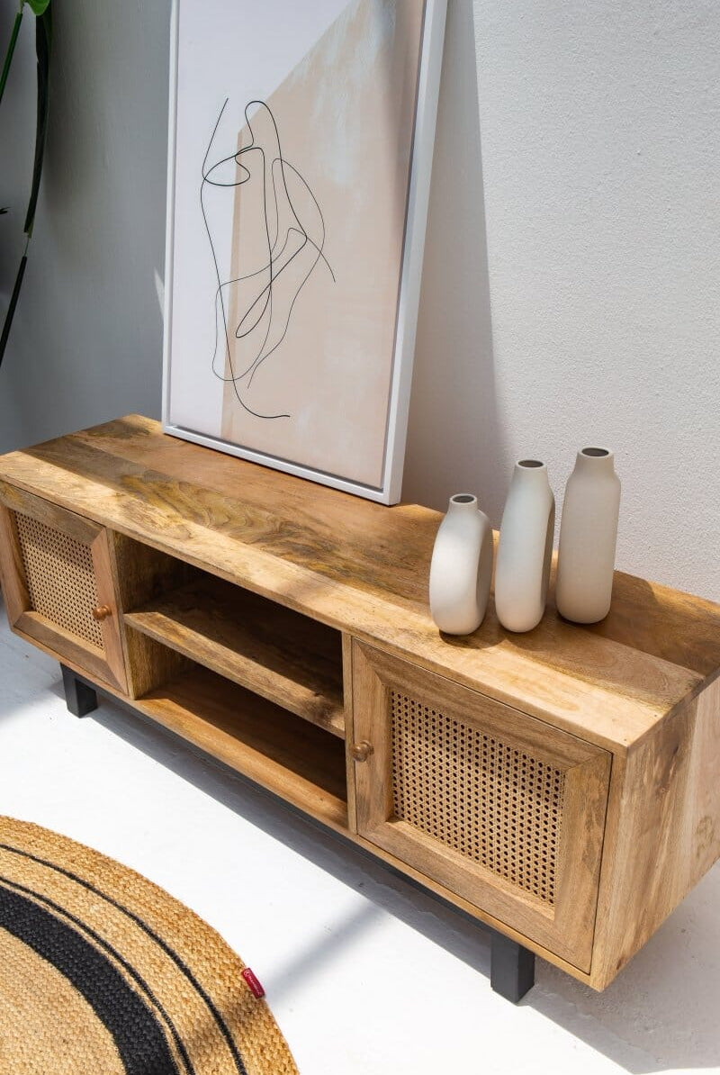 Victoria Rattan Doors TV Unit Homekode