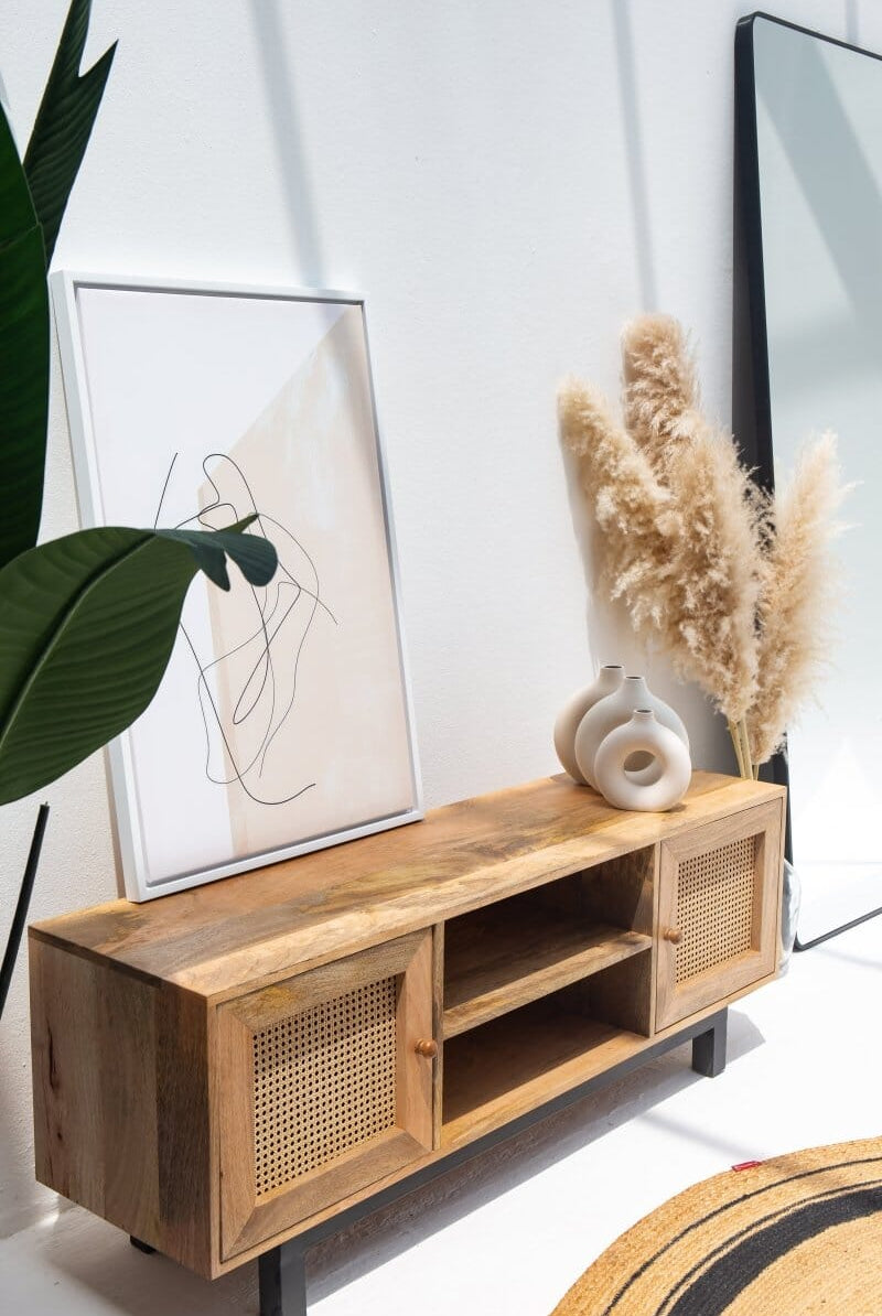 Victoria Rattan Doors TV Unit Homekode
