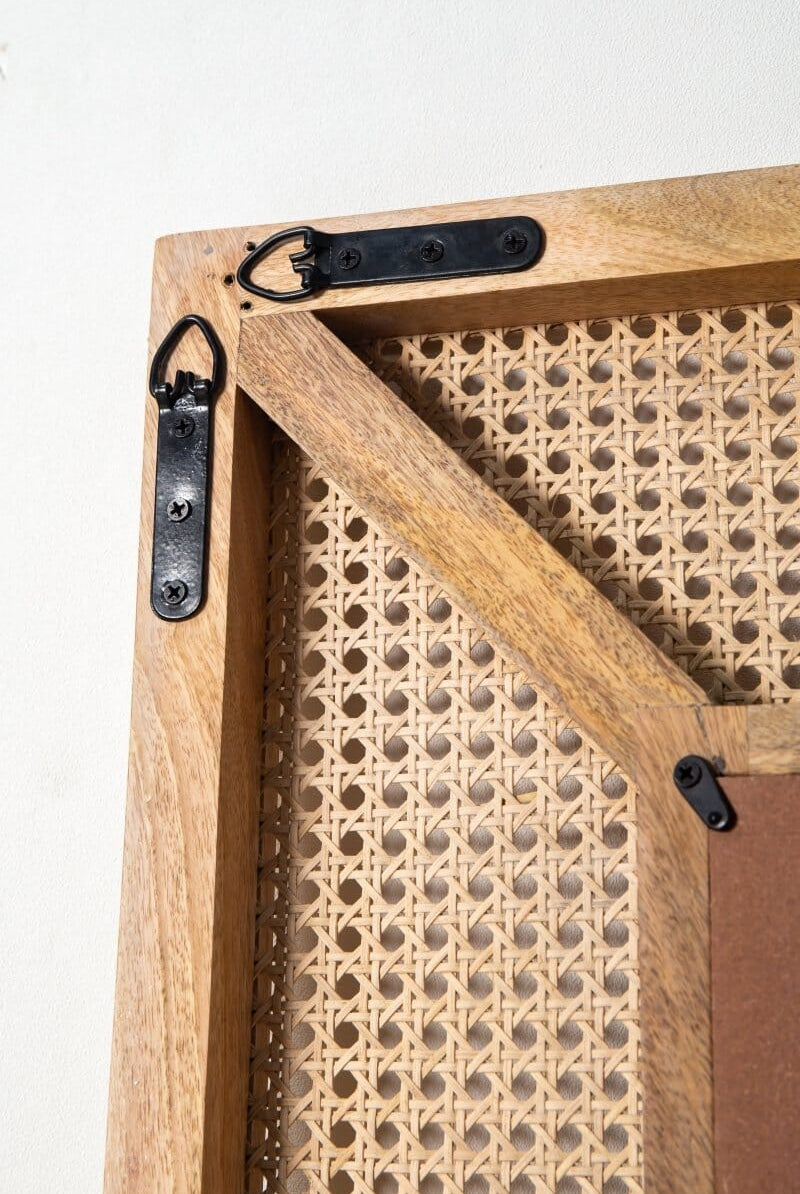 Izabella Rattan Wooden Fr Mirror Homekode