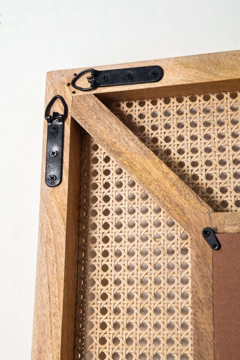 Izabella Rattan Wooden Fr Mirror Homekode