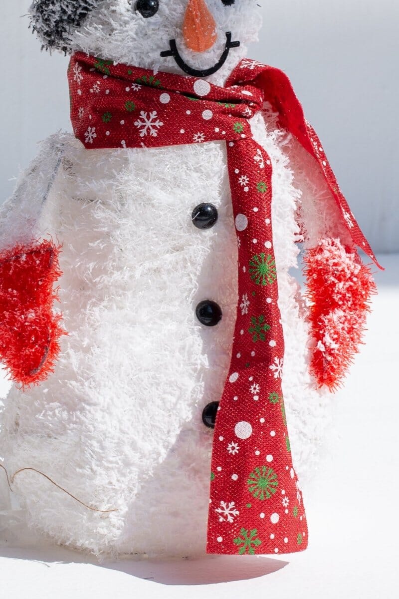 Snowman Floor Decor with LED Homekode