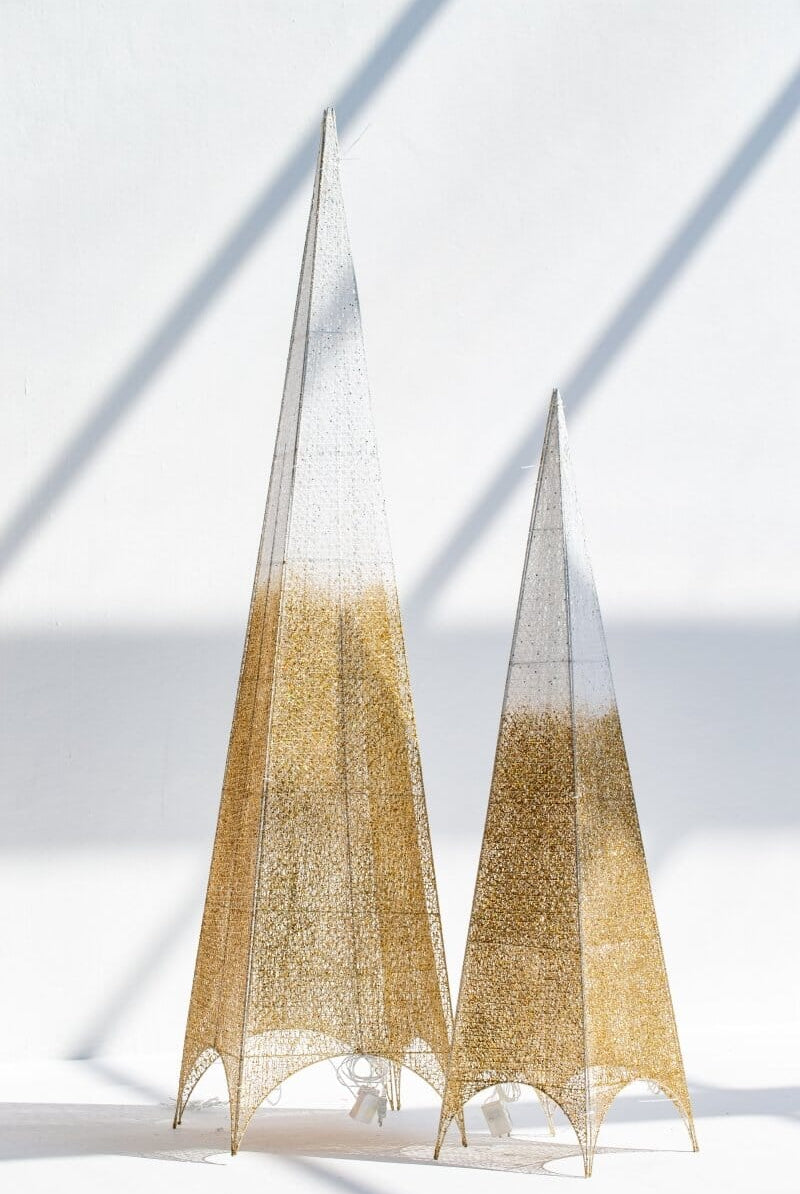 Christmas Golden Decor Tree with Lights Homekode