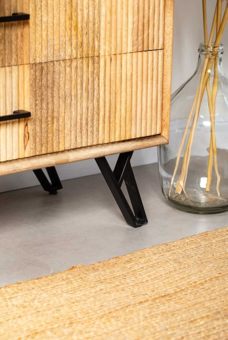 Payton Mango Wood Slat Closet Homekode