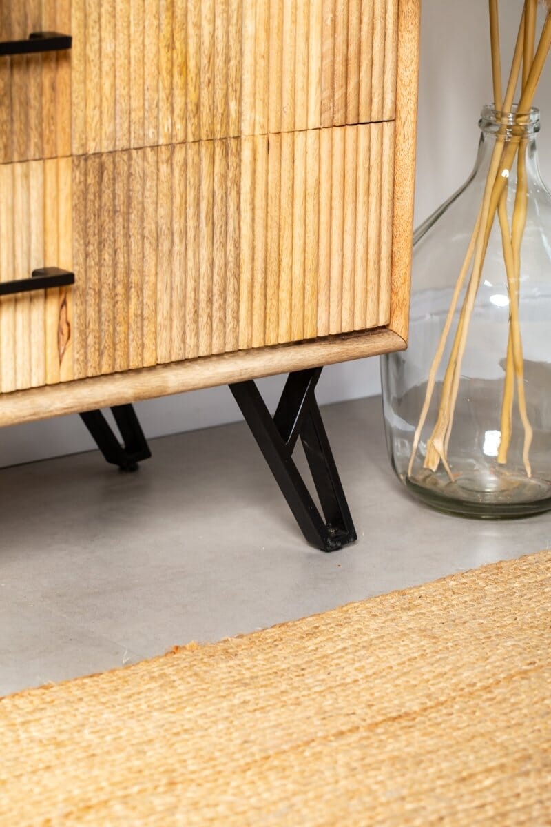 Payton Mango Wood Slat Closet Homekode