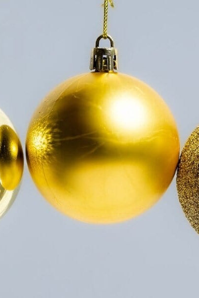 Gold Christmas Ball Ornaments Set Homekode