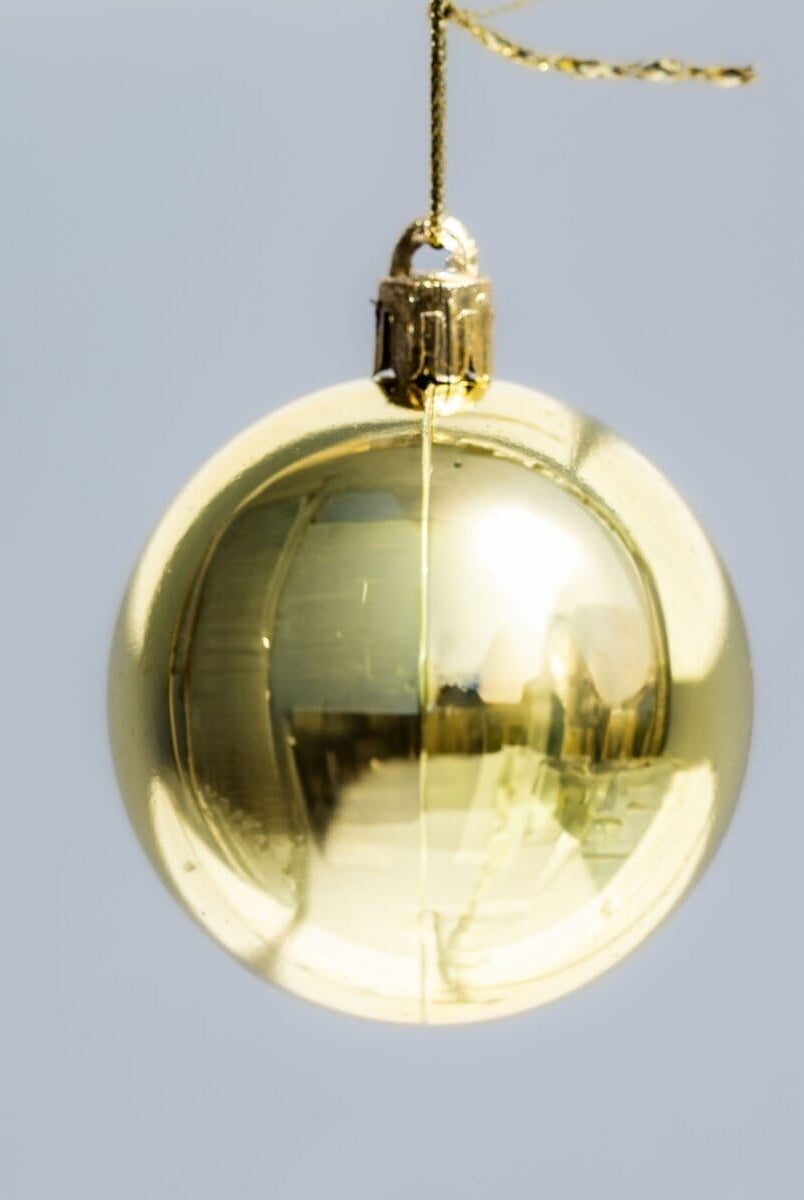 Gold Christmas Ball Ornaments Set Homekode
