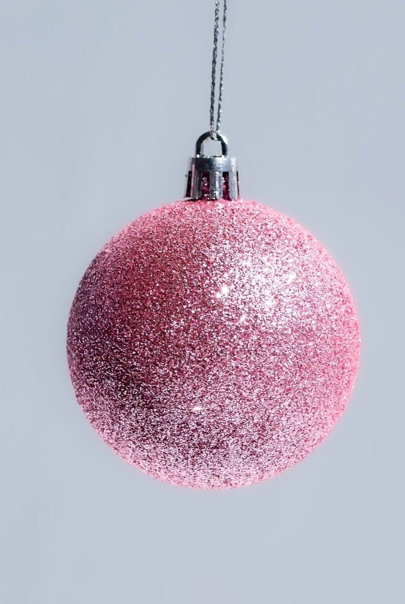 Pink Christmas Ball Ornaments Set Homekode