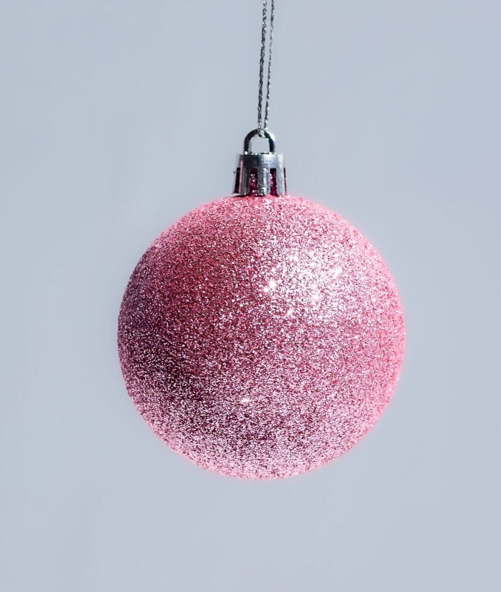 Pink Christmas Ball Ornaments Set Homekode