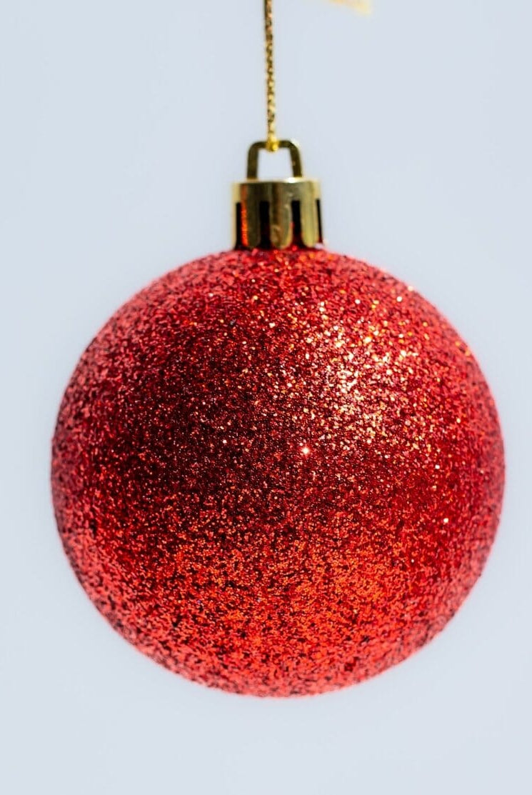 Red Christmas Ball Ornaments Set Homekode