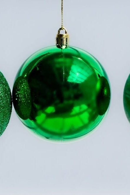 Green Christmas Ball Ornaments Set Homekode