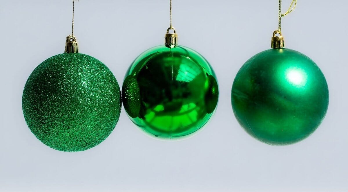 Green Christmas Ball Ornaments Set Homekode
