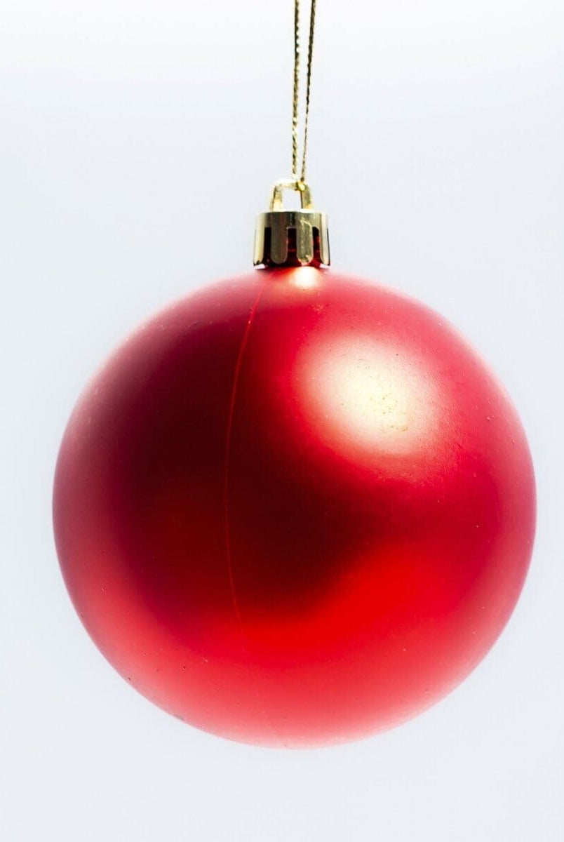 Red Christmas Ball Ornaments Set Homekode