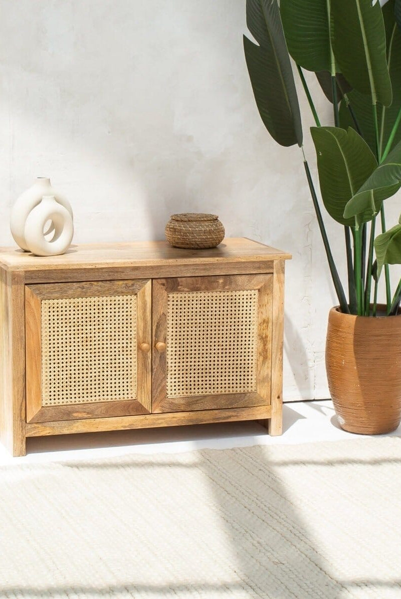 Rattan 2 Doors Sideboard
