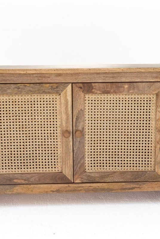 Rattan 2 Doors Sideboard Homekode