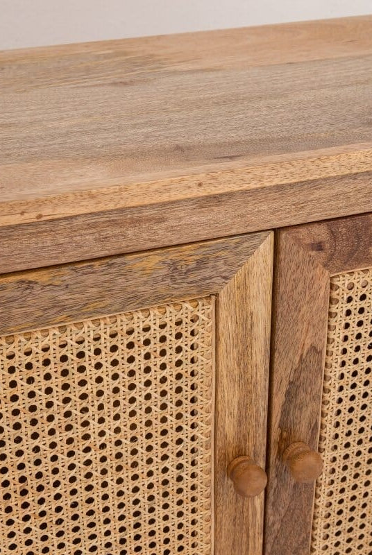 Rattan 2 Doors Sideboard Homekode