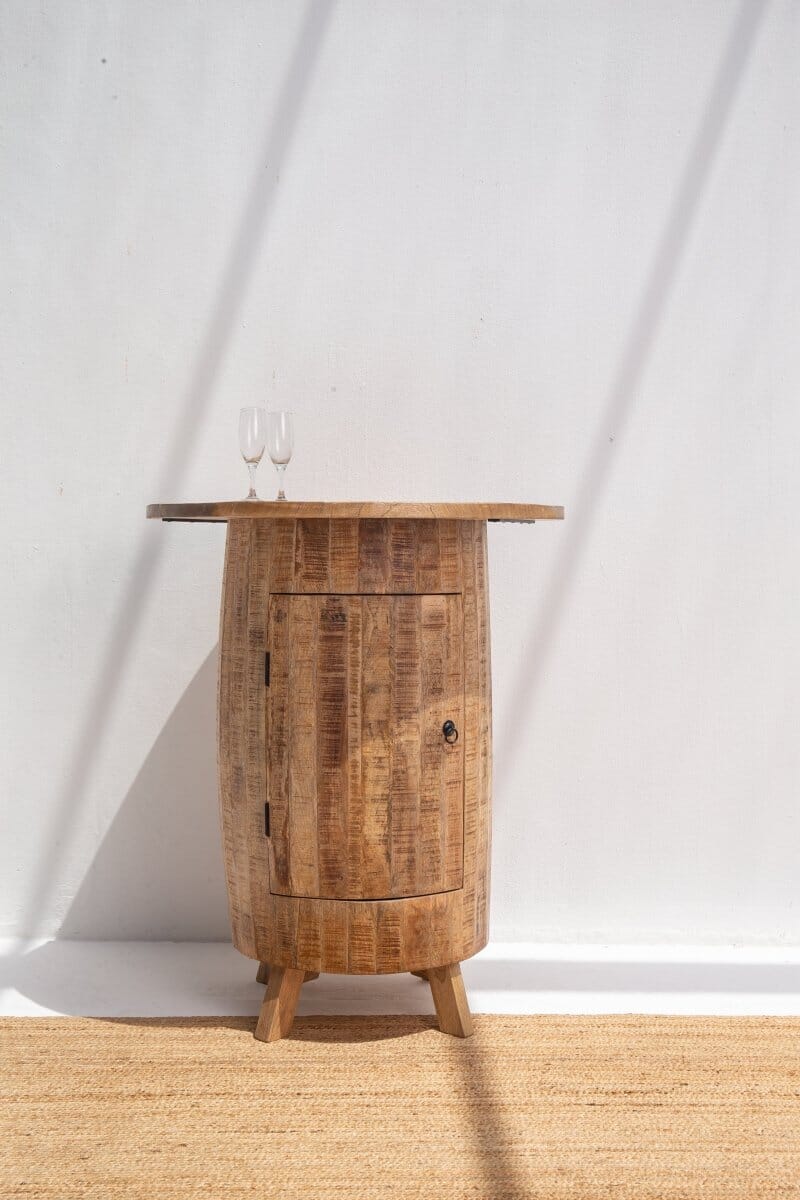 Barrel Cocktail Cabinet