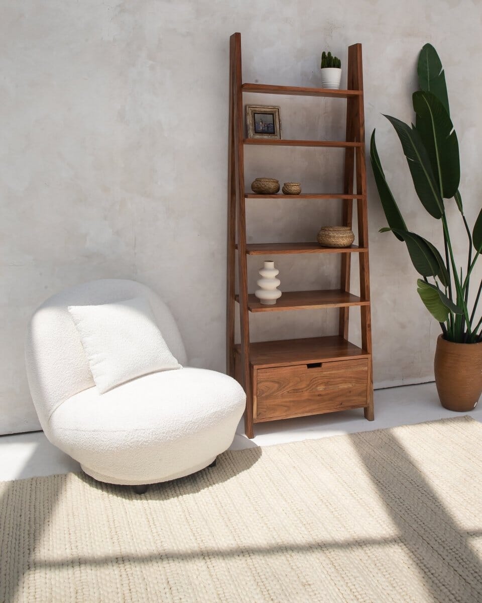 Dark Wooden Book Shelves Homekode