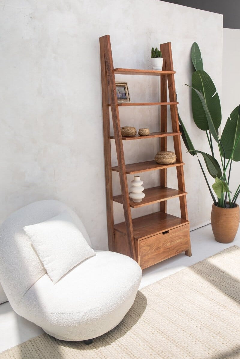 Dark Wooden Book Shelves Homekode