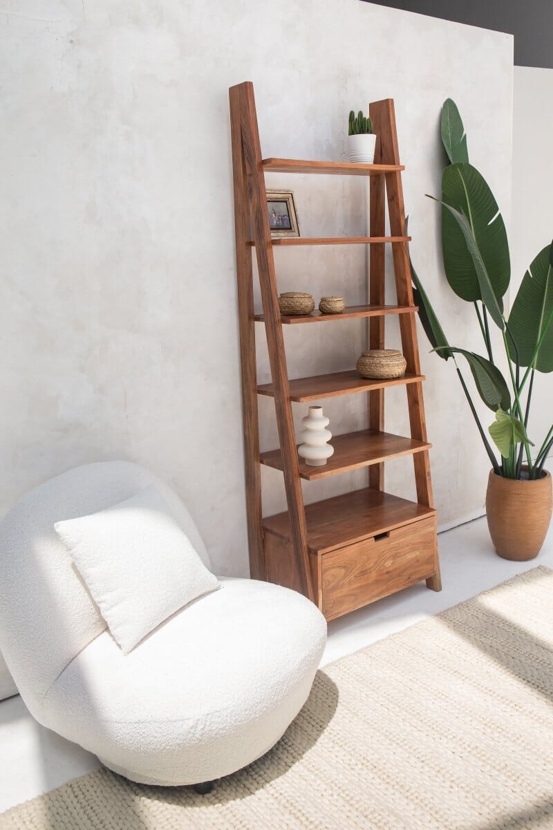 Dark Wooden Book Shelves Homekode