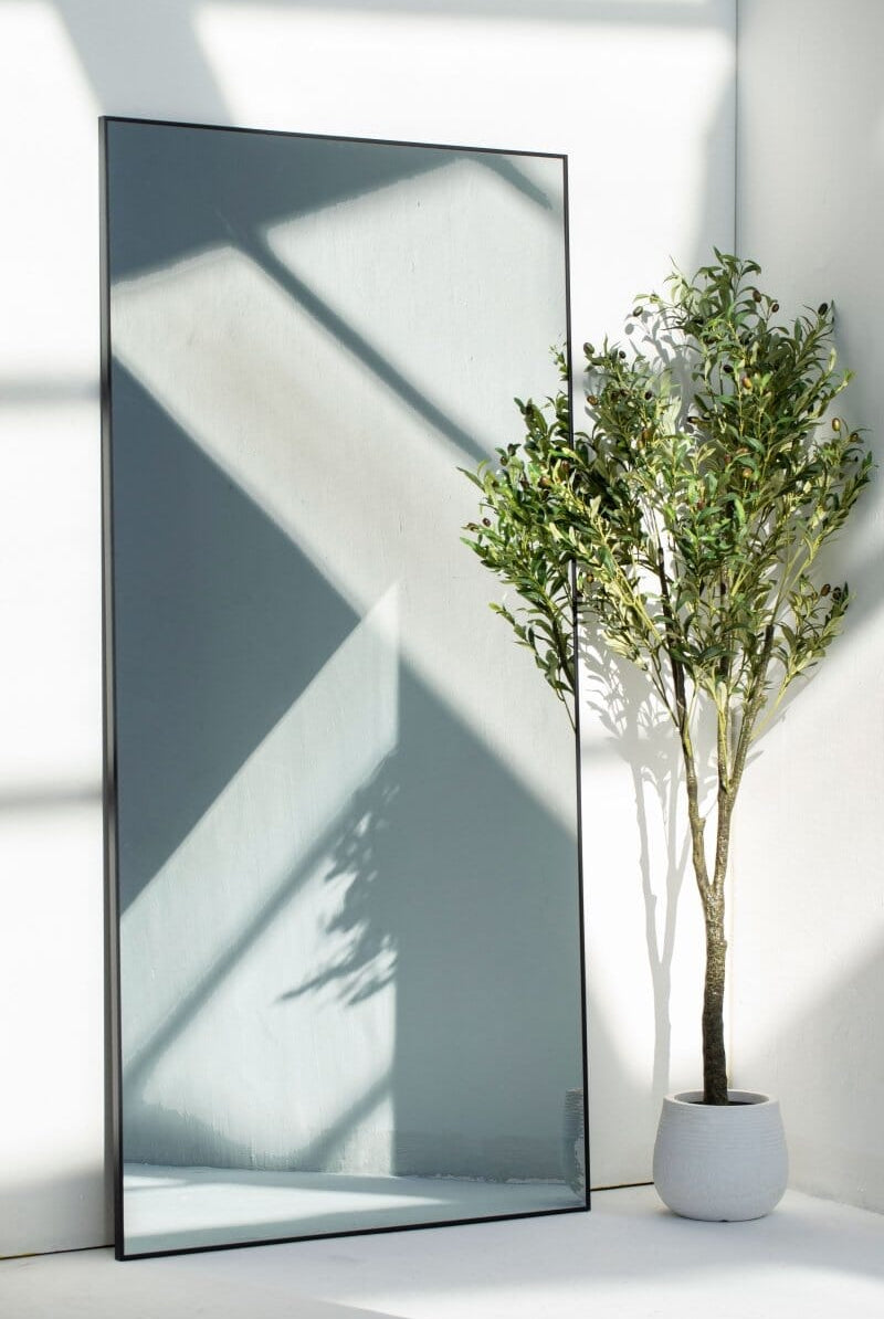 Zara Full Length Black Rectangular Large Metal Mirror (4 Sizes) Homekode