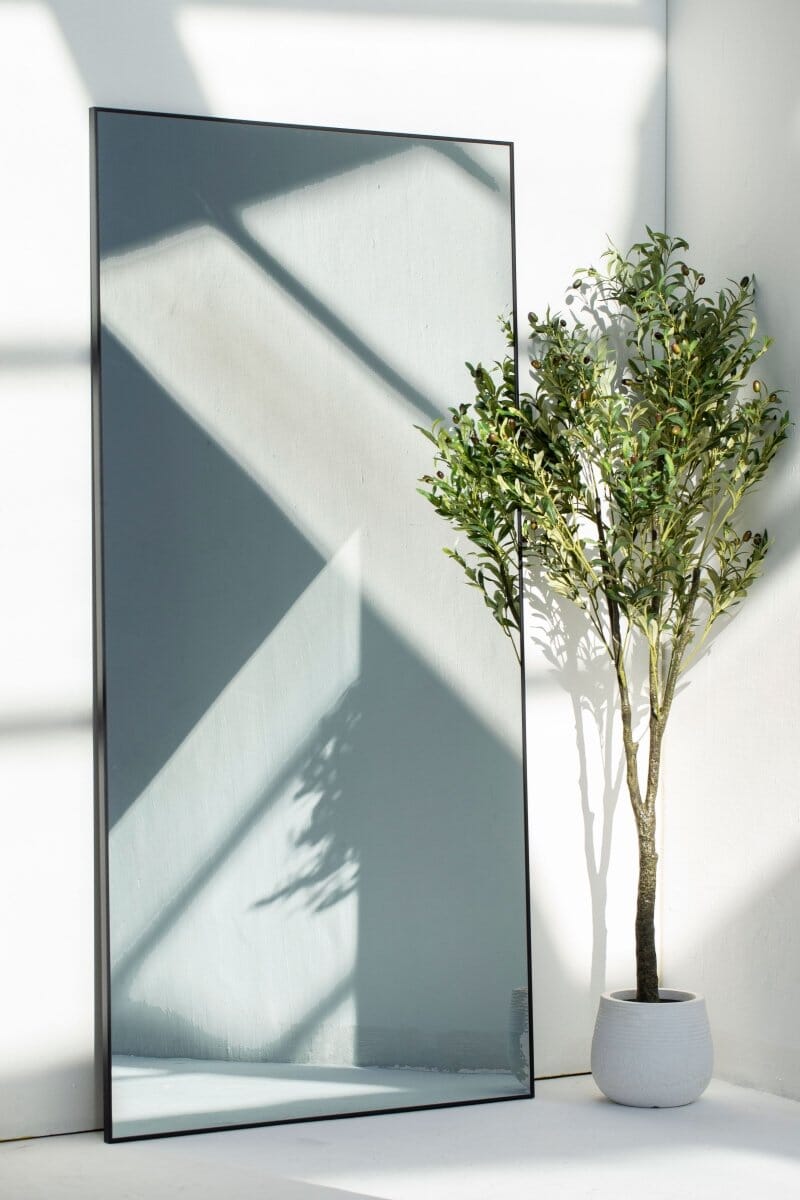 Zara Full Length Black Rectangular Large Metal Mirror (4 Sizes) Homekode