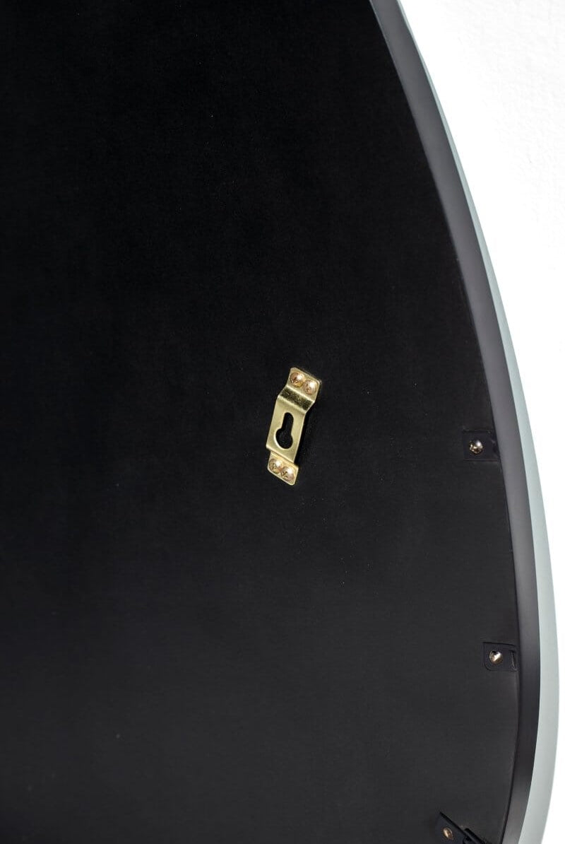 Sloane Irregular Round Black Fr Mirror Homekode