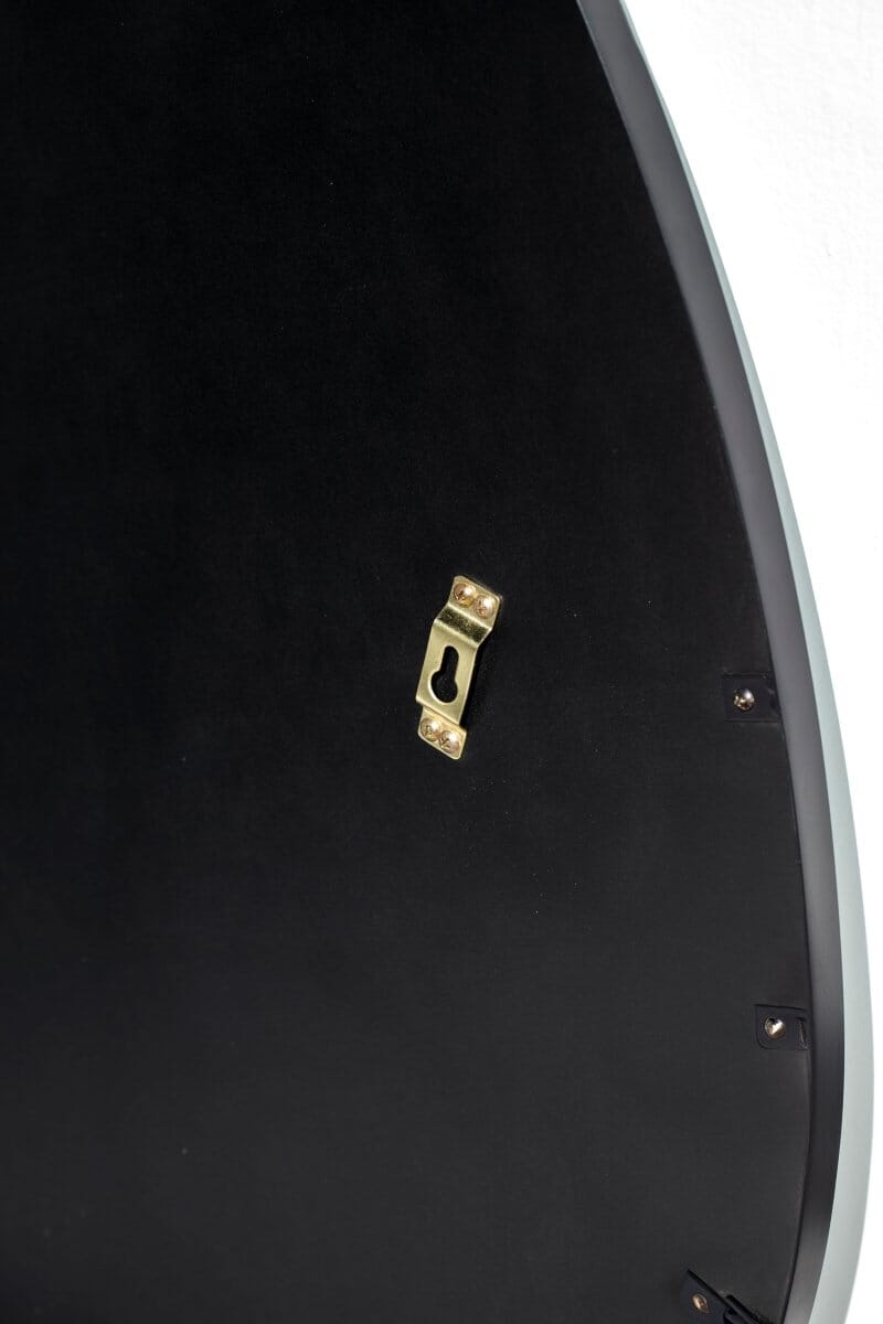 Sloane Irregular Round Black Fr Mirror Homekode