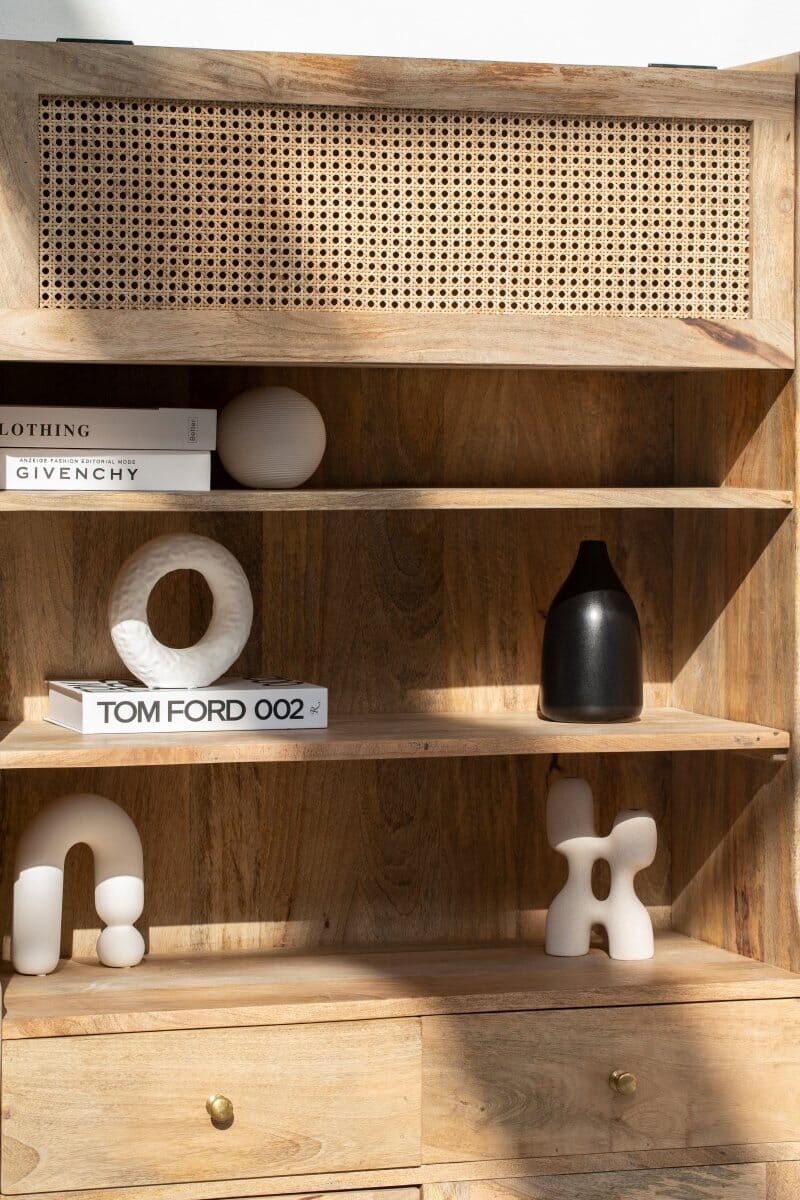 Barclay Rattan Display Cabinet Cabinets & Storage Homekode