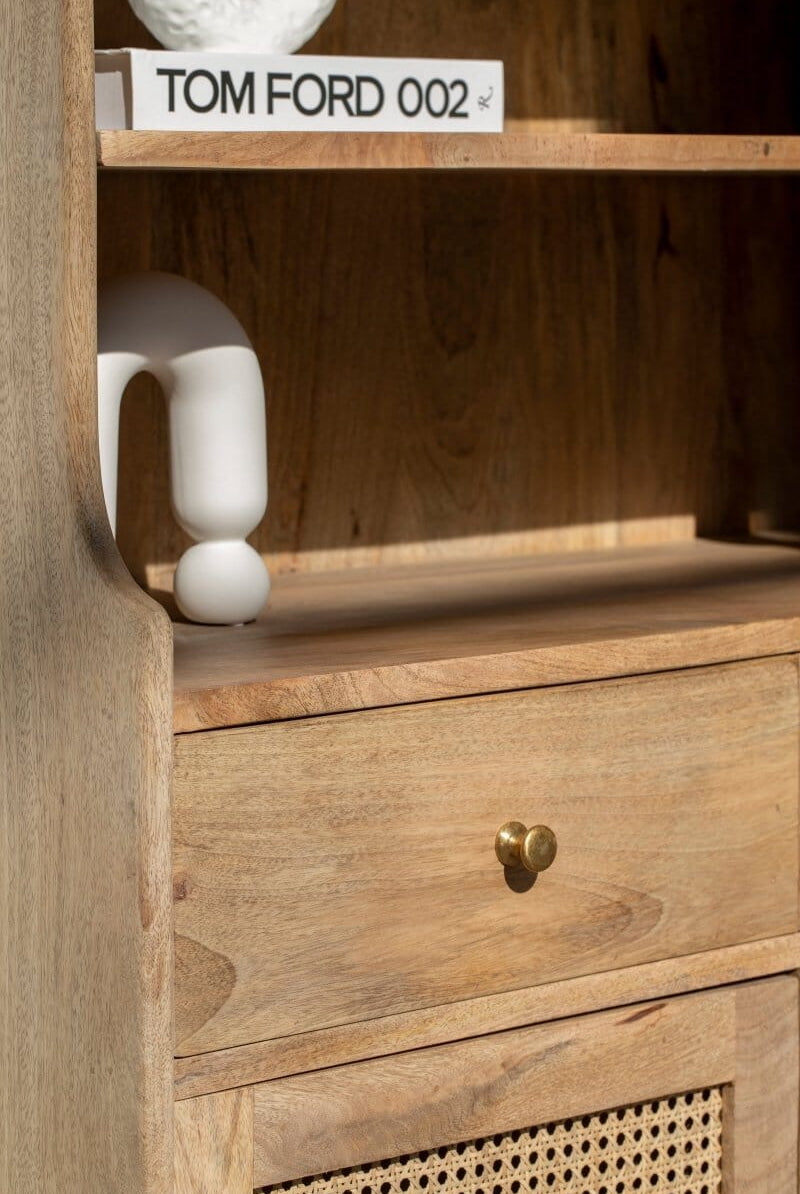 Barclay Rattan Display Cabinet Cabinets & Storage Homekode