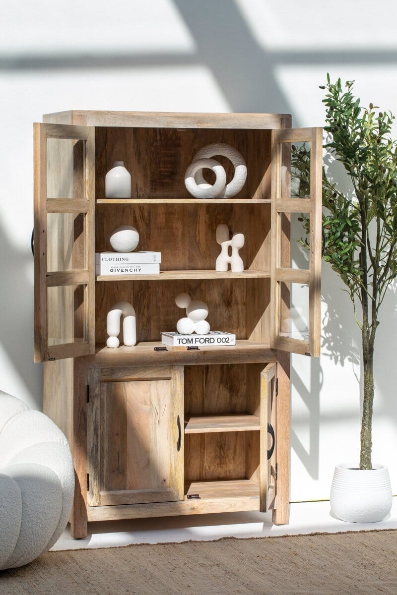 Caesar Display Wooden Cabinet Cabinets & Storage Homekode