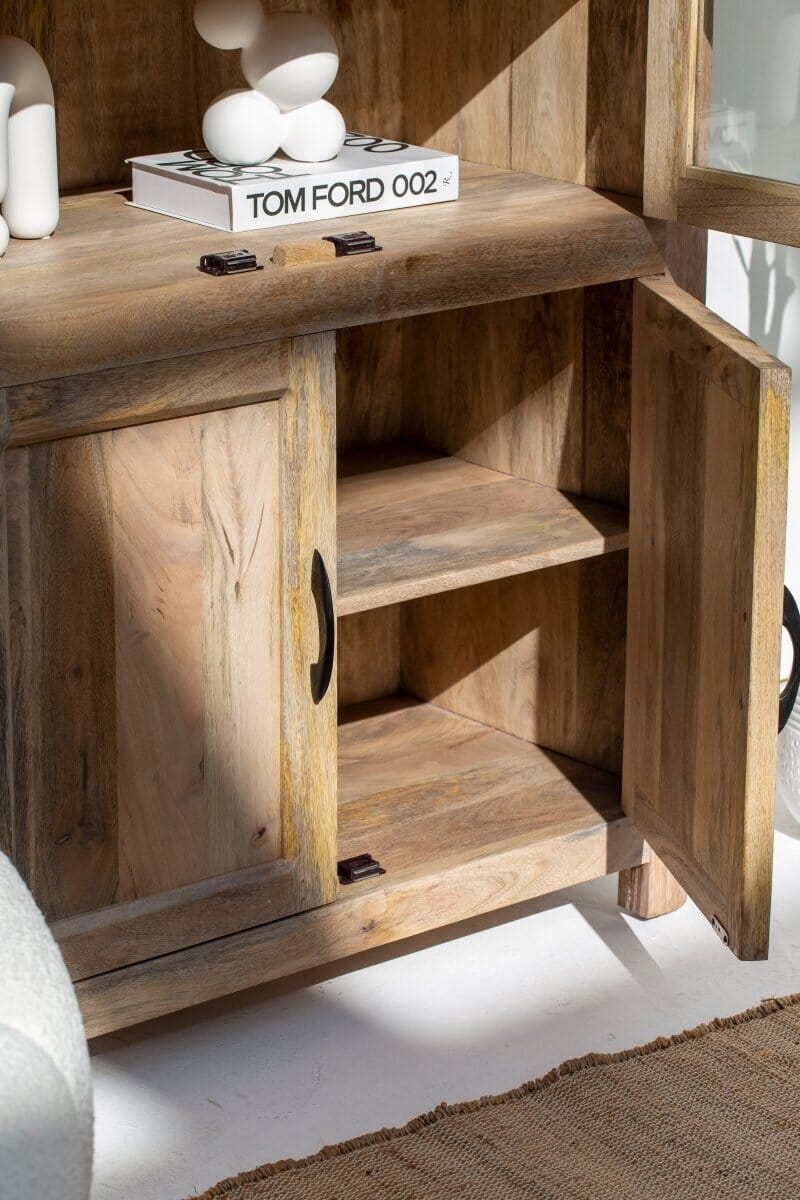 Caesar Display Wooden Cabinet Cabinets & Storage Homekode