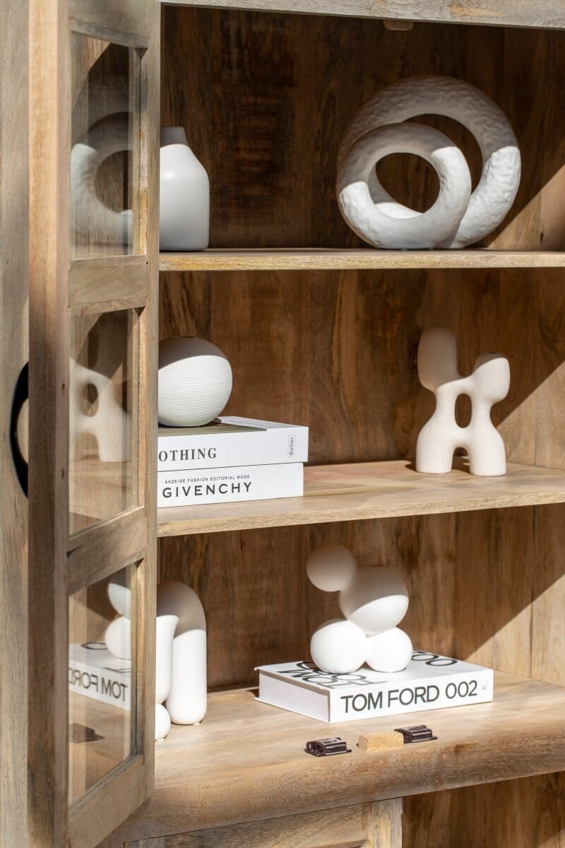 Caesar Display Wooden Cabinet Cabinets & Storage Homekode