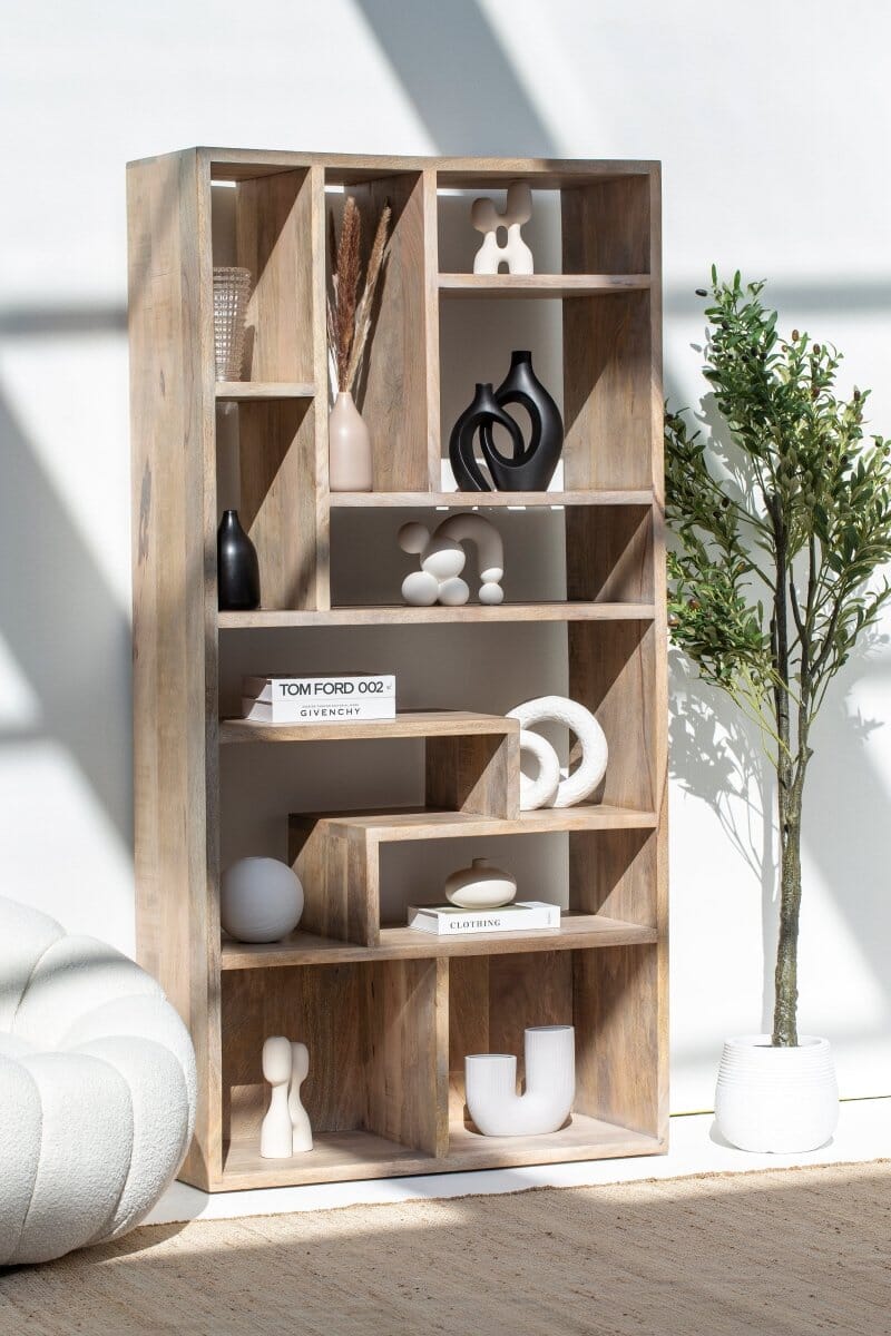 Cargill Wooden Display Shelves Unit