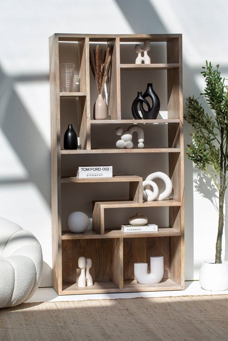 Cargill Wooden Display Shelves Unit Bookcases & Standing Shelves Homekode