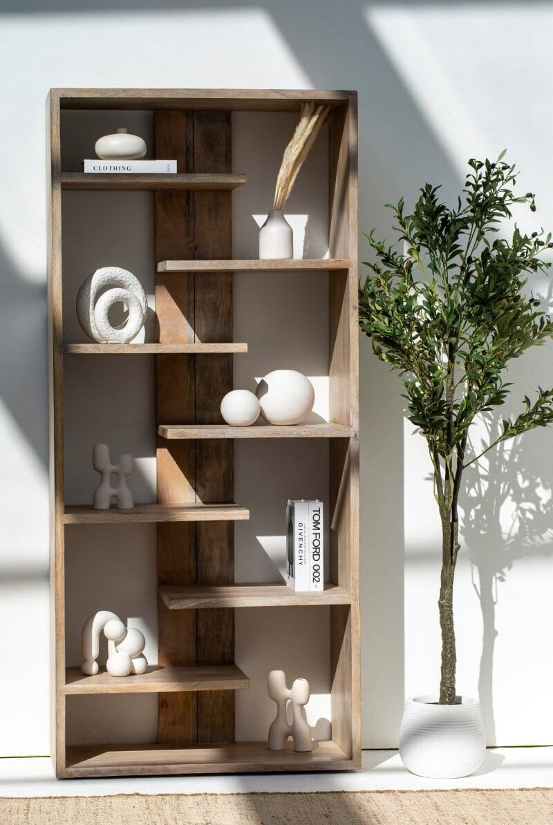 Dumas Wooden Display Shelves Unit Bookcases & Standing Shelves Homekode