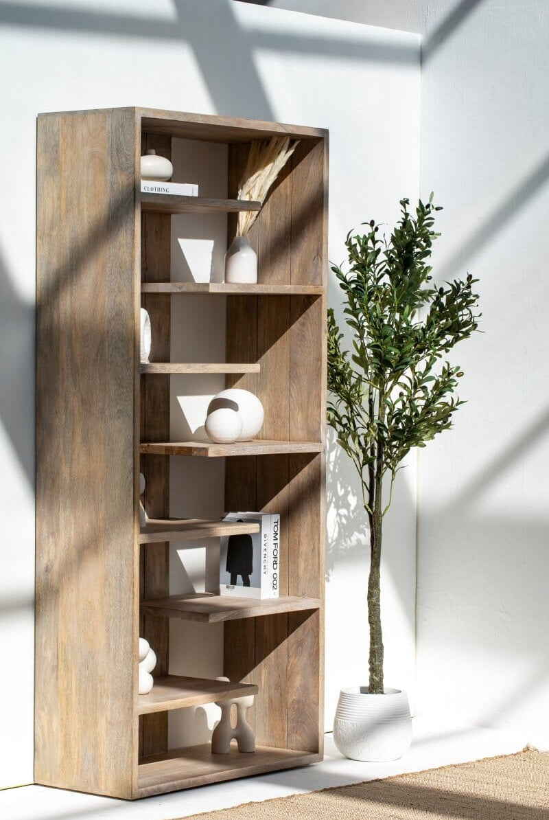 Dumas Wooden Display Shelves Unit Bookcases & Standing Shelves Homekode