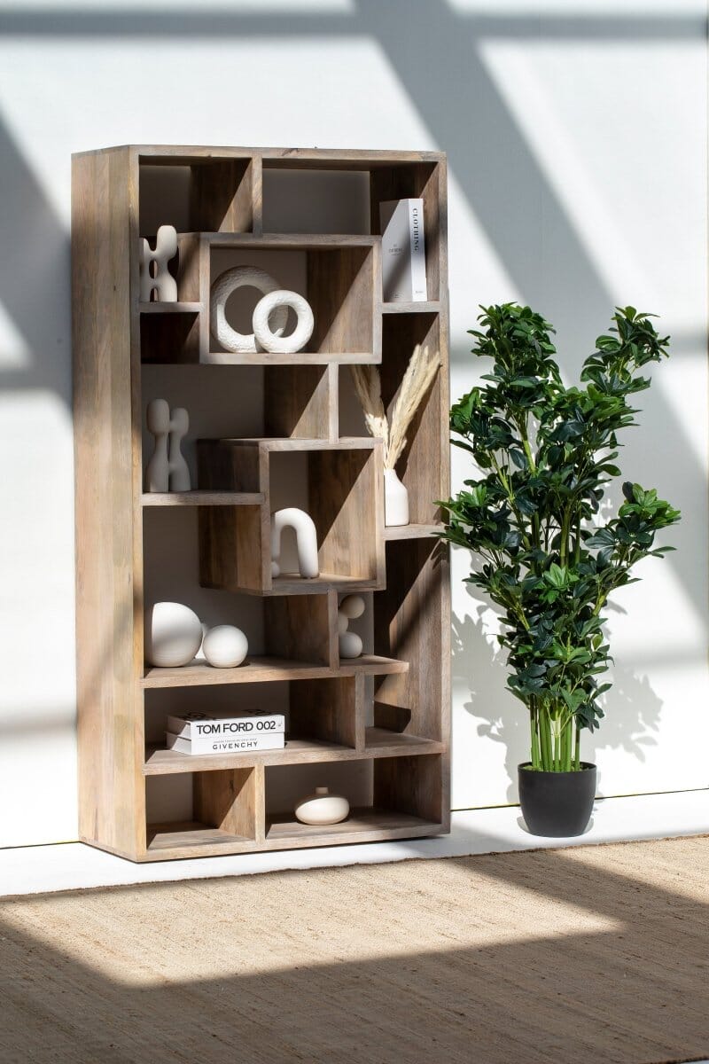 Galla Wooden Display Shelves Unit