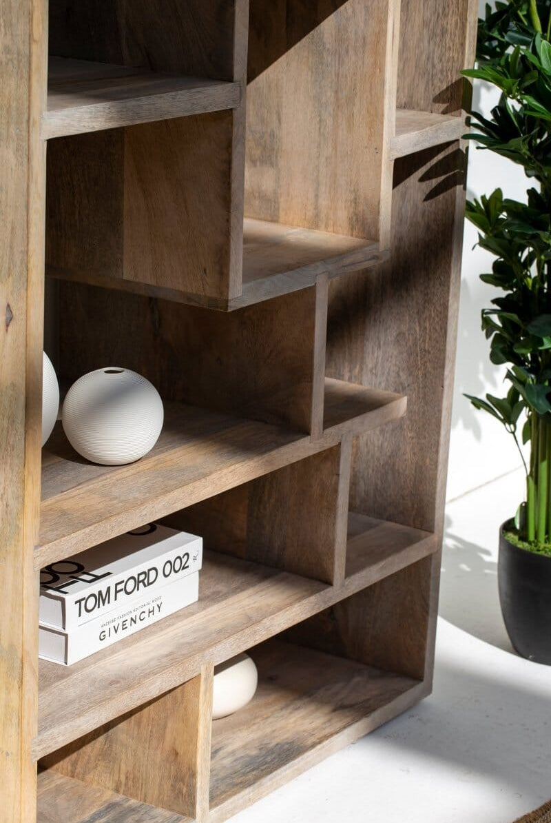 Galla Wooden Display Shelves Unit Bookcases & Standing Shelves Homekode