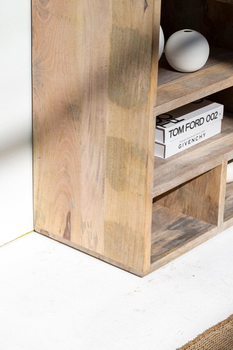 Galla Wooden Display Shelves Unit Bookcases & Standing Shelves Homekode