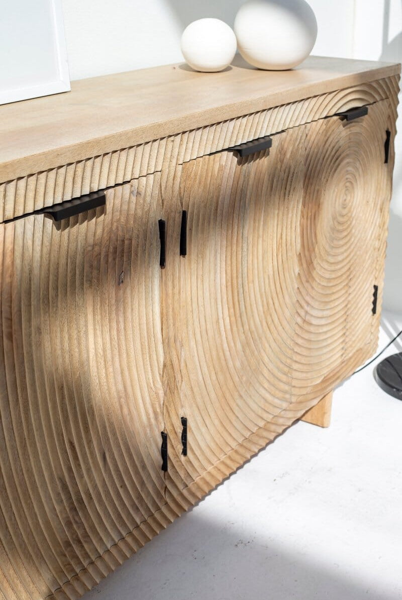 Hailey 4-Doors Wooden Sideboard Buffets & Sideboards Homekode