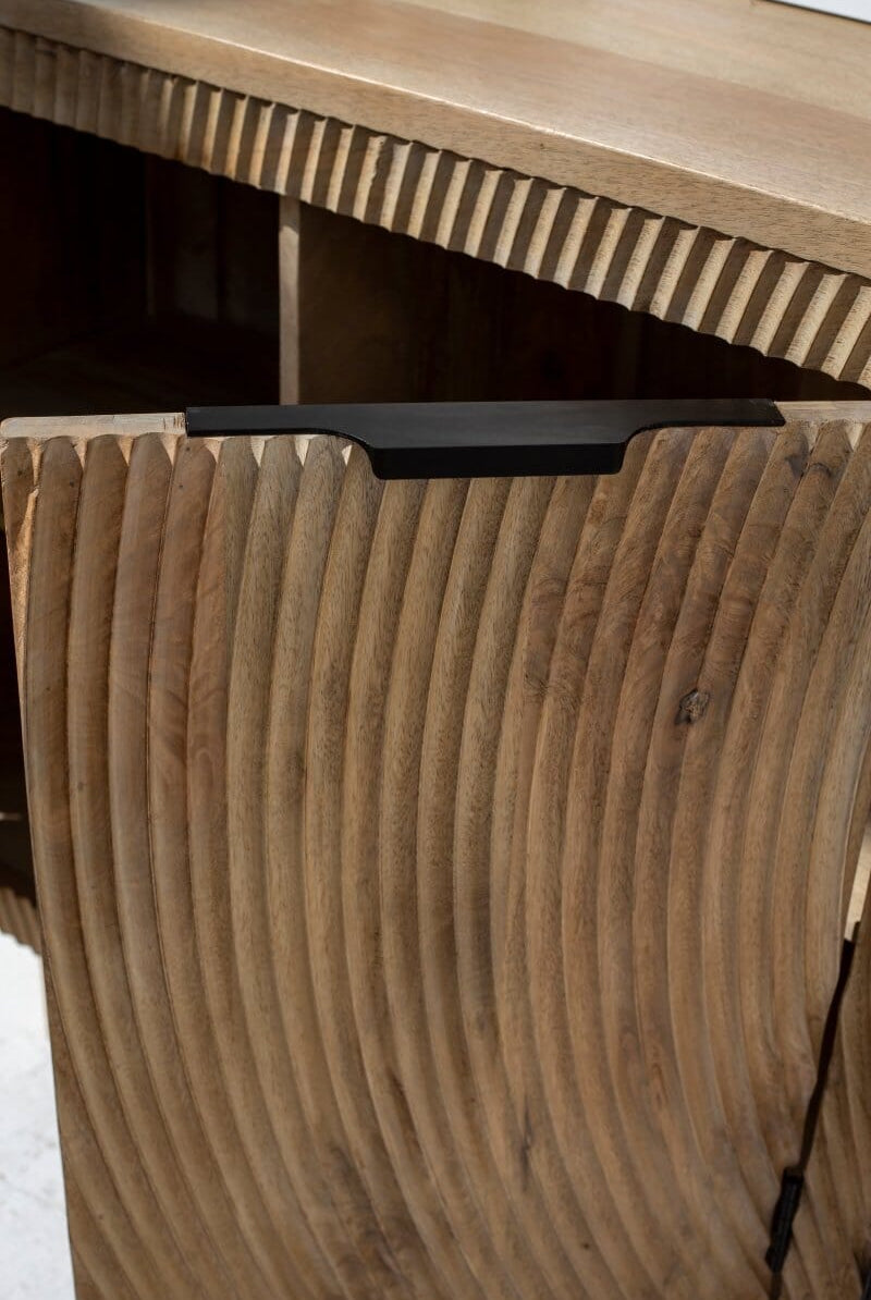 Hailey 4-Doors Wooden Sideboard Buffets & Sideboards Homekode