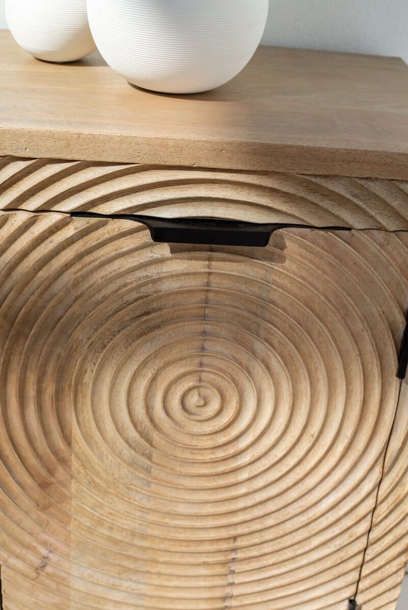 Hailey 4-Doors Wooden Sideboard Buffets & Sideboards Homekode