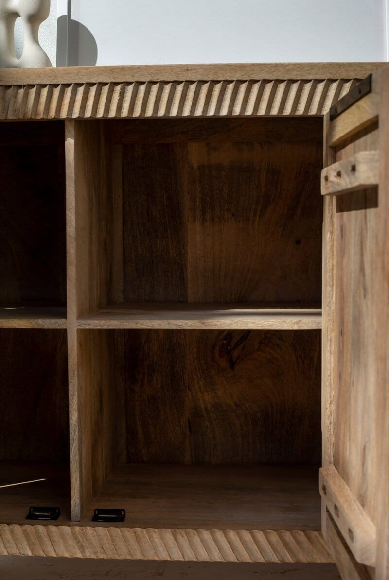 Hailey 4-Doors Wooden Sideboard Buffets & Sideboards Homekode