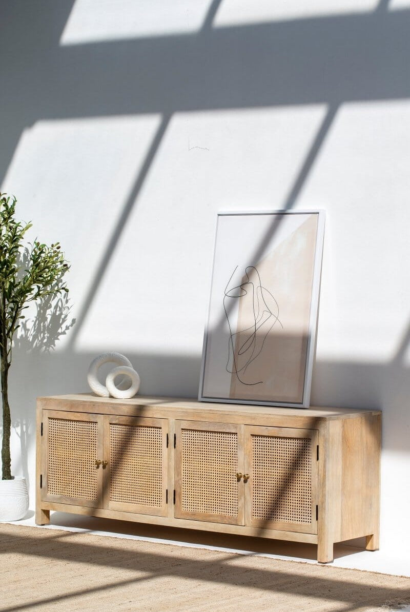 Morris Rattan Door Media Unit