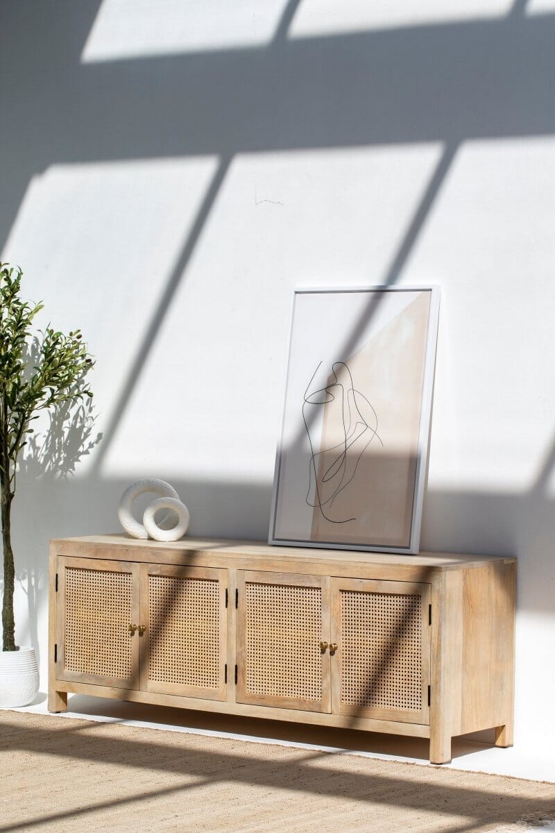 Morris Rattan Door Media Unit